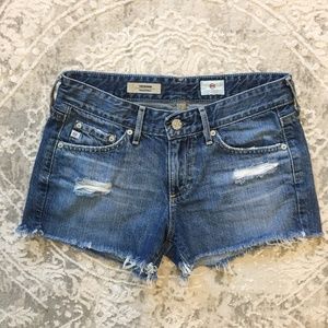 AG "The Bonnie" Relaxed Fit Denim Cut Off Shorts